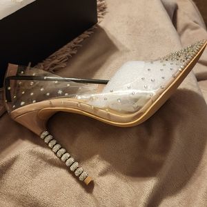 Azalea Wang Size:8 Clear and Tan